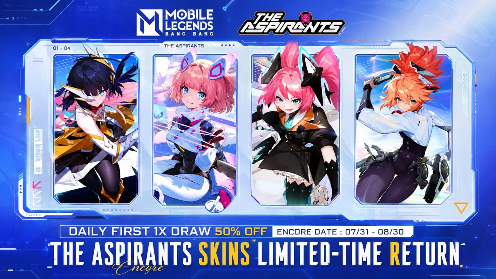 Strategi Hemat Draw Skin Aspirants MLBB dan Hitung Diamond yang Perlu Disiapkan
