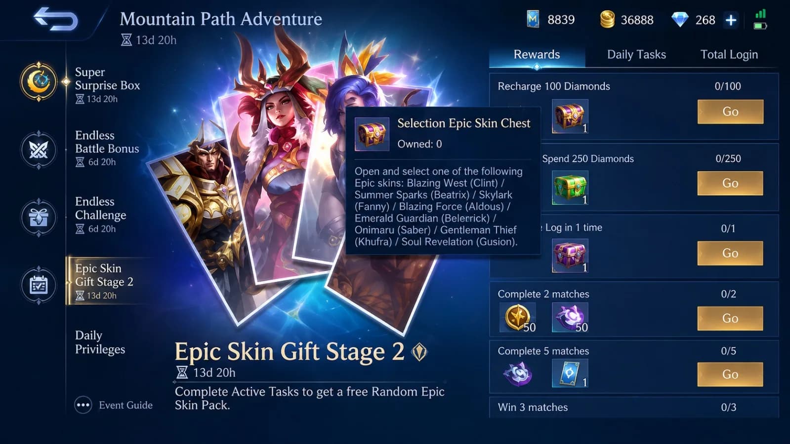 Cara Dapat Skin Gratis MLBB: Anniversary, Ranked, dan Fragment Shop