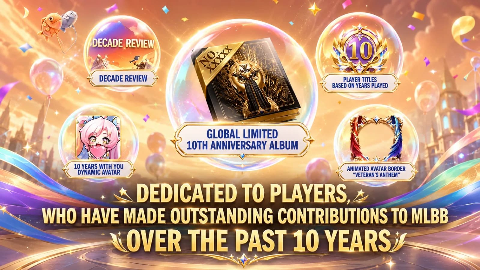 Cara Klaim Avatar Border Gratis di Event MLBB A Decade of Legends