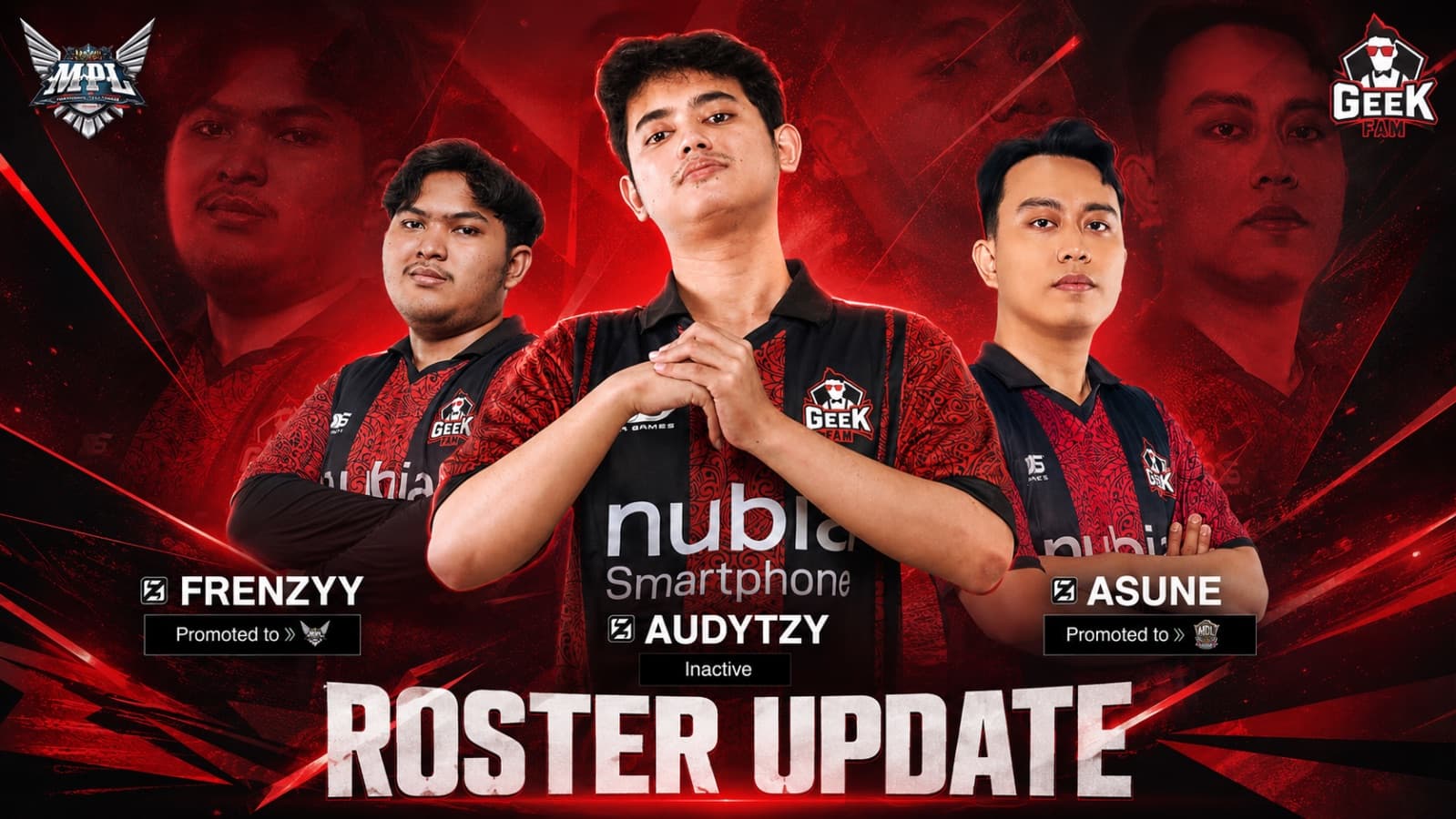 AudyTzy Pindah Status Jadi Inactive, Geek Fam Promosikan Frenzyy