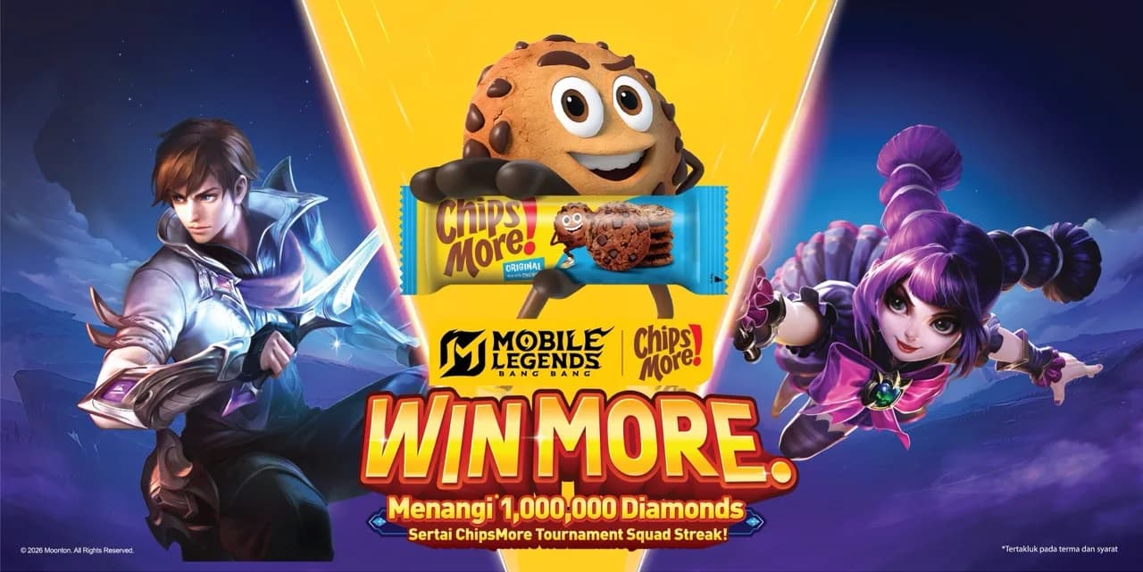 ChipsMore! x MLBB Berhadiah 1 Juta Diamond untuk Pemain Malaysia